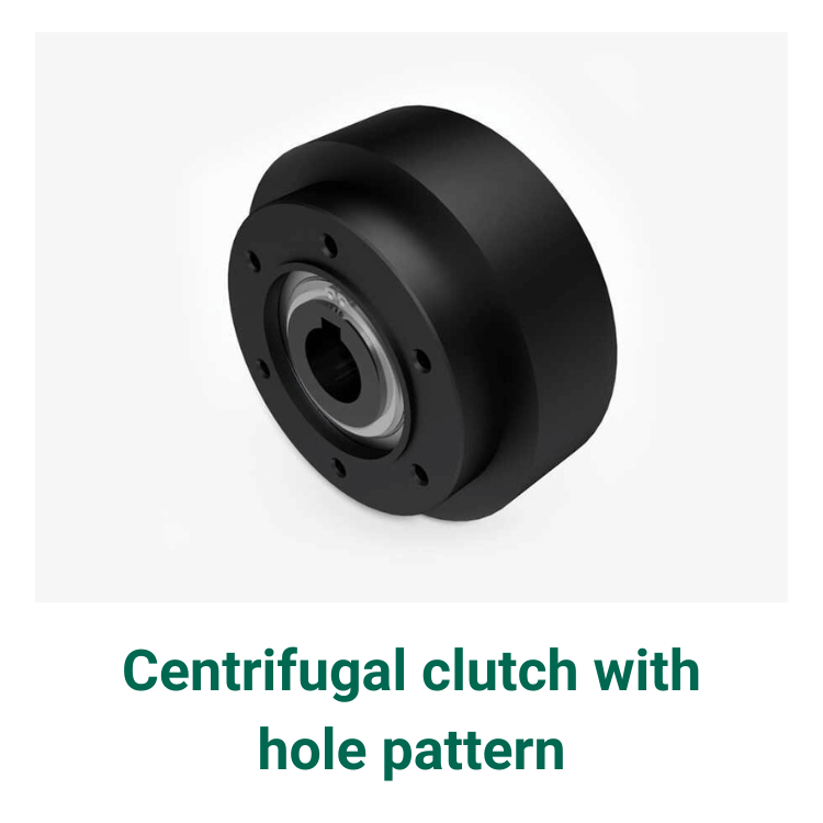 Centrifugal clutch with hole pattern