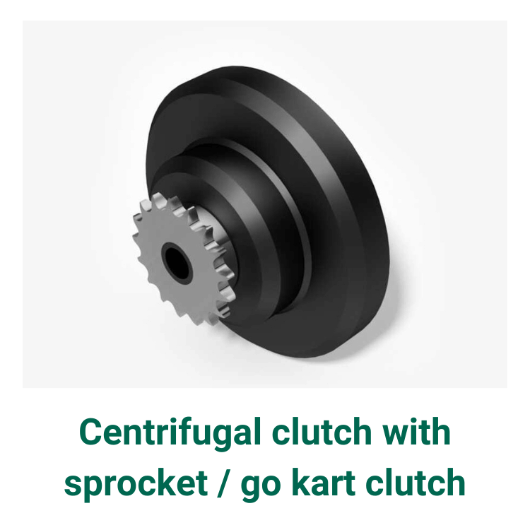 Centrifugal clutch with sprocket go kart clutch