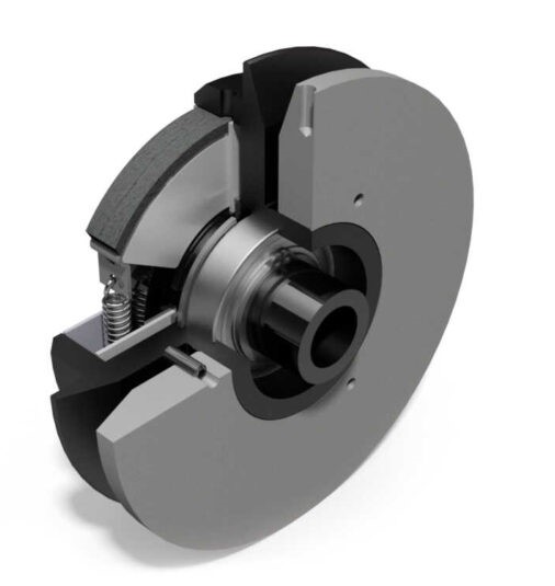 Picture of a centrifugal clutch with regulation disc